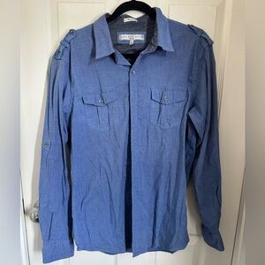 PD&C Classic Blue Stretch Shirt